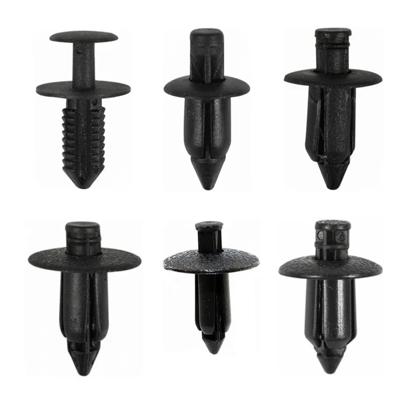 60Pcs Car Mixed Self-tapping Screws U-Type Metal Iron Sheets Base Clip Fastener For Auto Fender License Plate Bumper