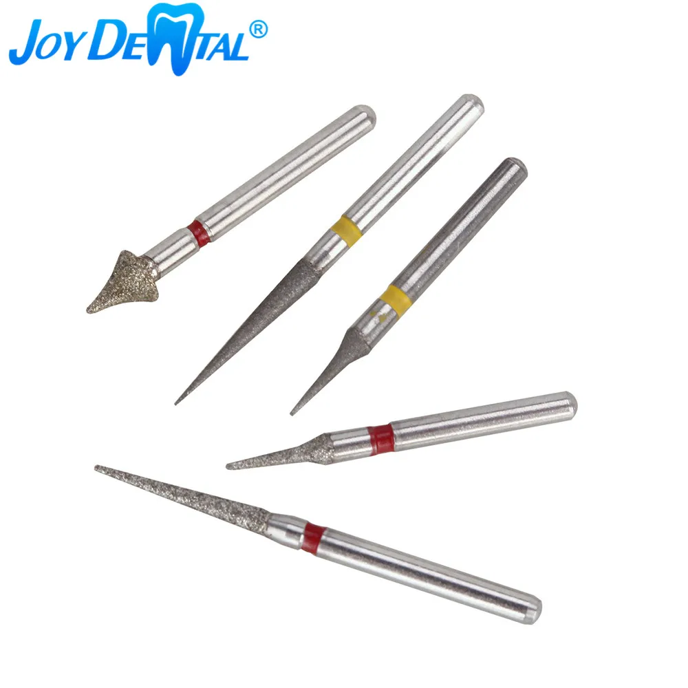 5 Pieces/Box Dental Orthodontic Interproximal Enamel Kit Diamond Burs For High Speed Handpiece Cutting Grinding Polishing