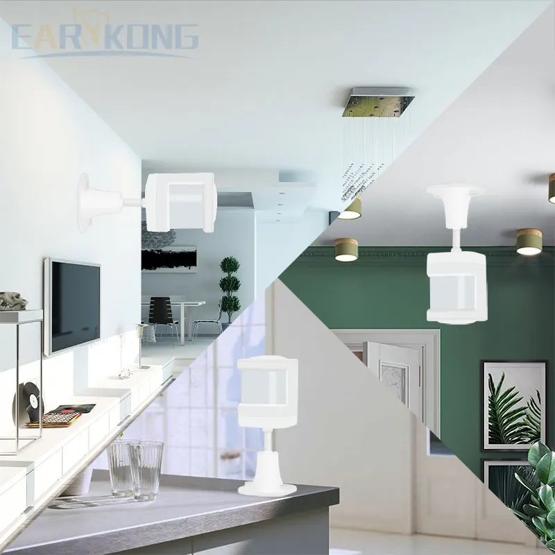 Mini Wireless Intelligent PIR Motion Sensor Alarm 433MHz Passive Infrared Detector For Home Burglar Anti-Theft Alarm System