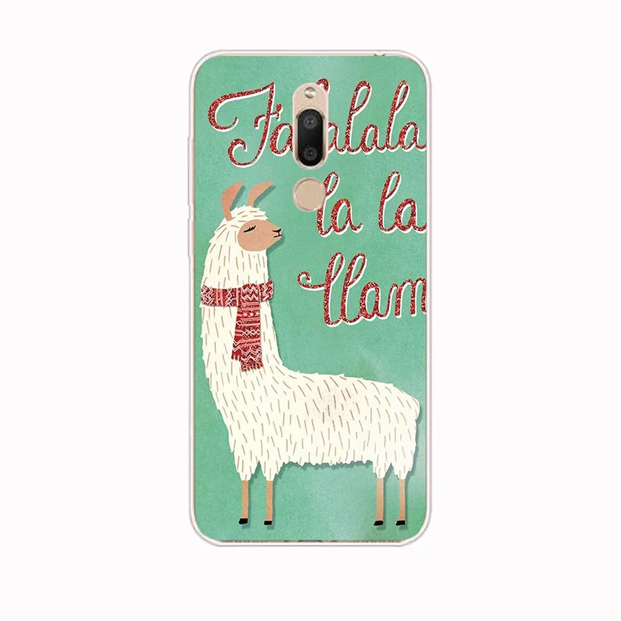 317FG  Cute Llama Alpaca Animals Cartoon gift Soft Silicone Tpu Cover phone Case for Meizu M5 M5C M5S Note M6 M6S M6T case