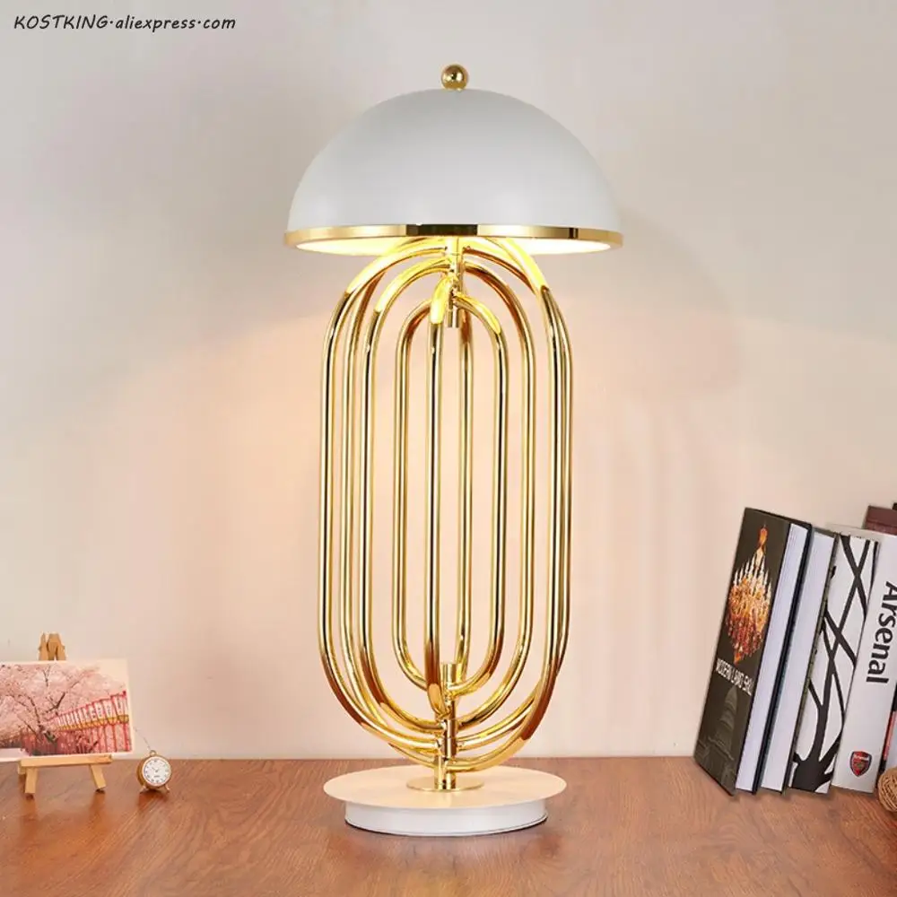 Nordic Led Bedside Table Lamp Home Decor Desk Lamp Living Room Bedroom Stand Light Fixture Modern Design Fabric Lampshade Lighti image 4