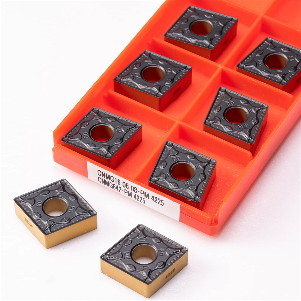 Hot Selling High Quality 10 Pcs CNMG160608 PM 4225 Carbide Cutter Turning Inserts Lathe Tools CNMG 160608 Metal Parts