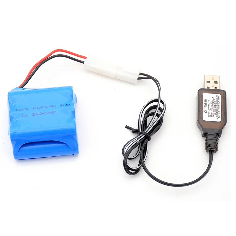 Batterie rechargeable NI-CD 8.4v 1400mAh NI-CD pour voitures RC, bateaux, Robots, réservoirs, pièces de rechange pour pistolet de Train, 700mah 8.4V AA