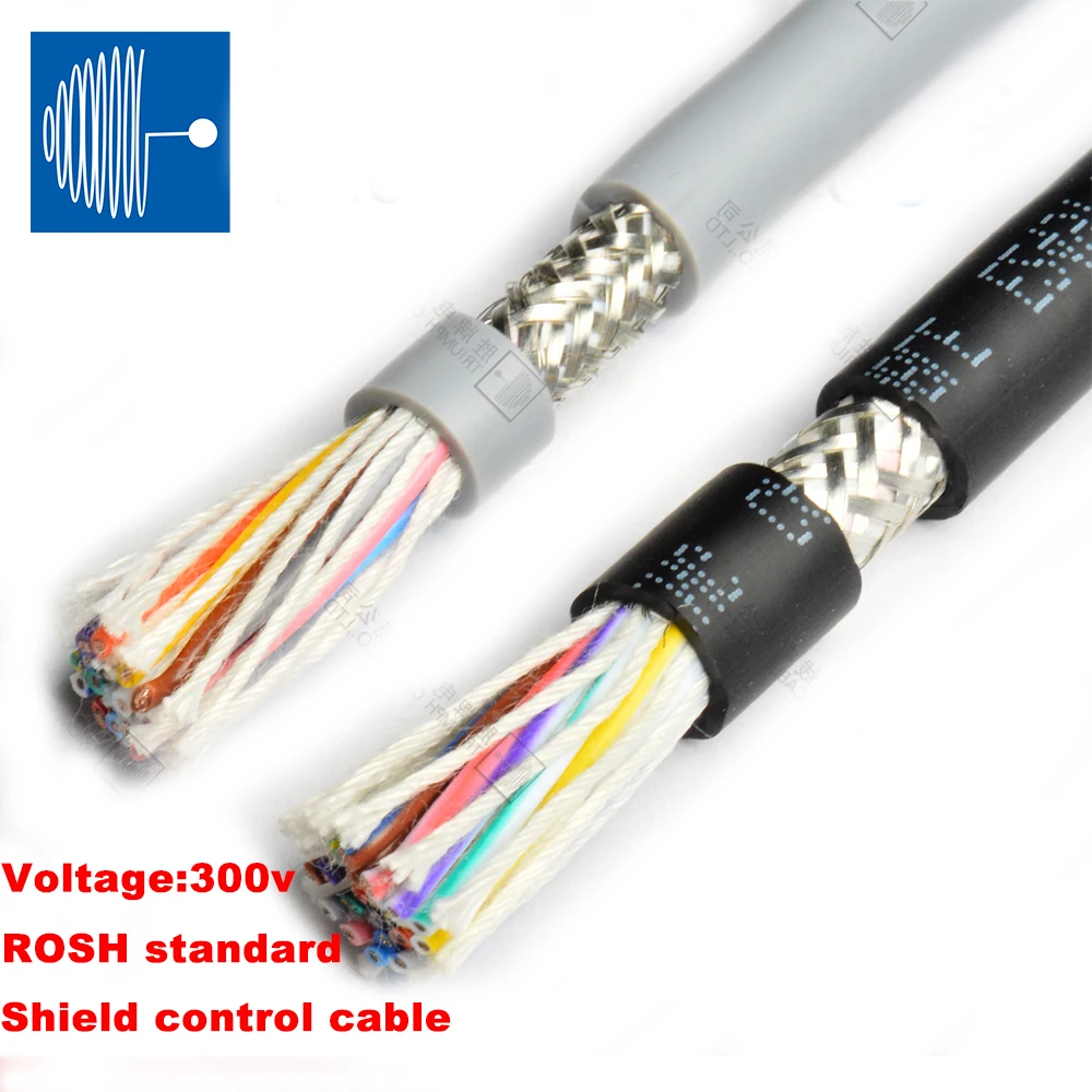 TRIUMPHCABLE 5M UL2464 26AWG 2/3/4/5/6/8/10/12core PVC jacket multi-core shielded cable anti-interference control signal wire