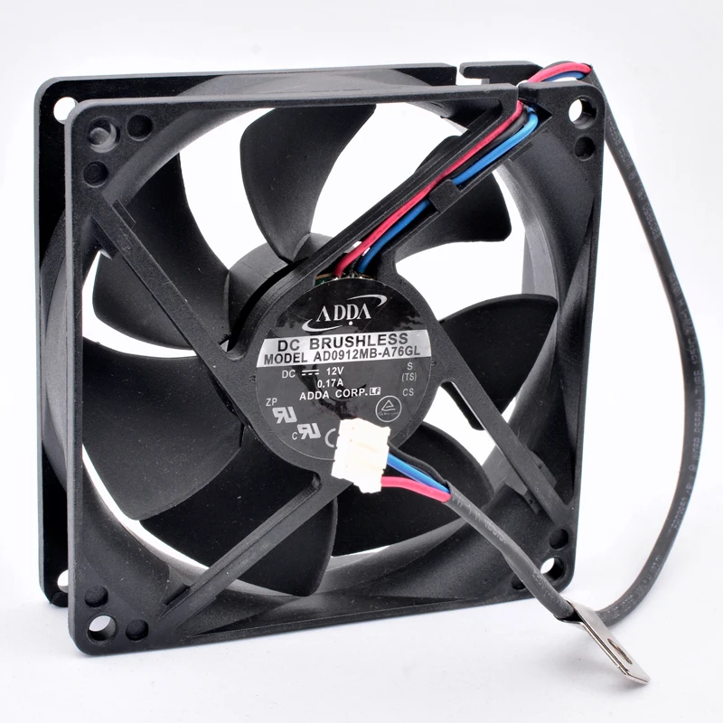 AD0912MB-A76GL 92mm fan 92x92x25mm DC12V 0.17A 3 wires for the cooling fan of the projector