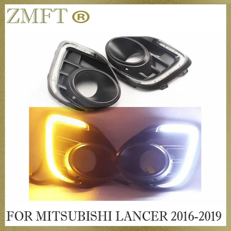 

1set Car Fog Light Assembly For Mitsubishi LANCER 2016 2017 2018 Daylight With Wiring