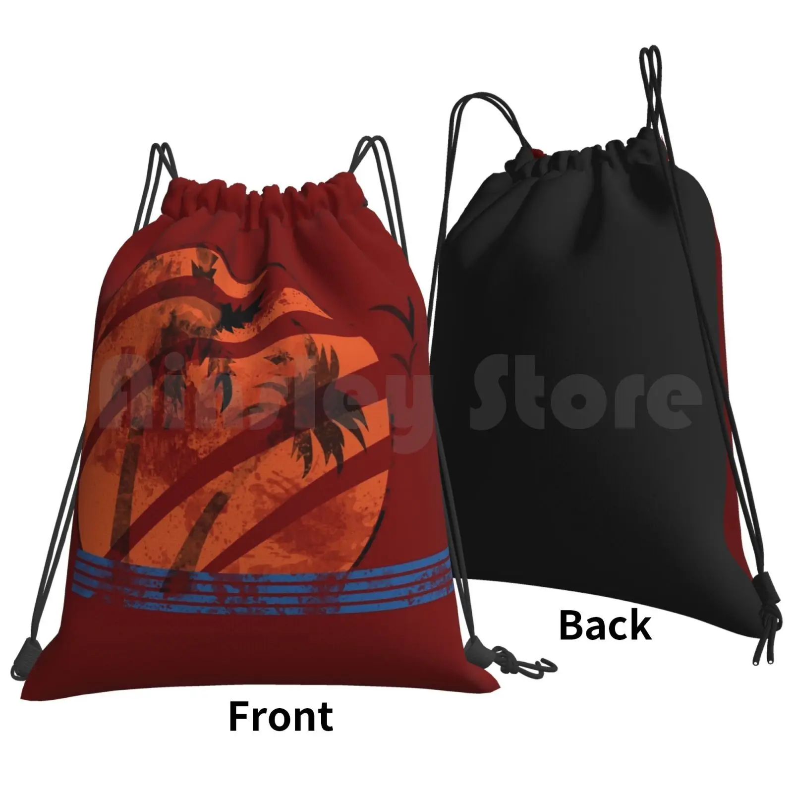 Scarred Sunset Backpack Drawstring Bags Gym Bag Waterproof The Last Of Us Ellies Ellie Tlou Naughty Dog Gaming Video