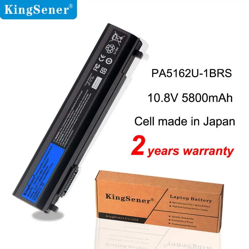 KingSener PA5162U Laptop Battery for Toshiba Portege R30 R30-A PA5162U-1BRS PABAS277 10.8V 5800mAh 66WH Japanese Cells