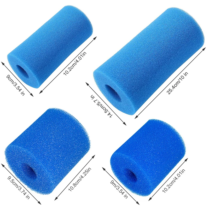 Hot Sale Replacement Filter Cartridge Foam Type I/II/VI/D/H/S1/A/B Heavy Duty Pool Filter Sponge Reusable for Swimming Pool Spa