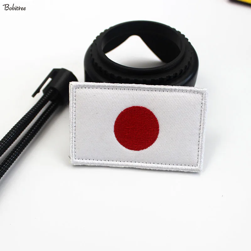 Japan Flag Patch with Hook Loop Japanese National Flag Banner Badge Armband Stickers For Backpack Cap Uniform Decoration