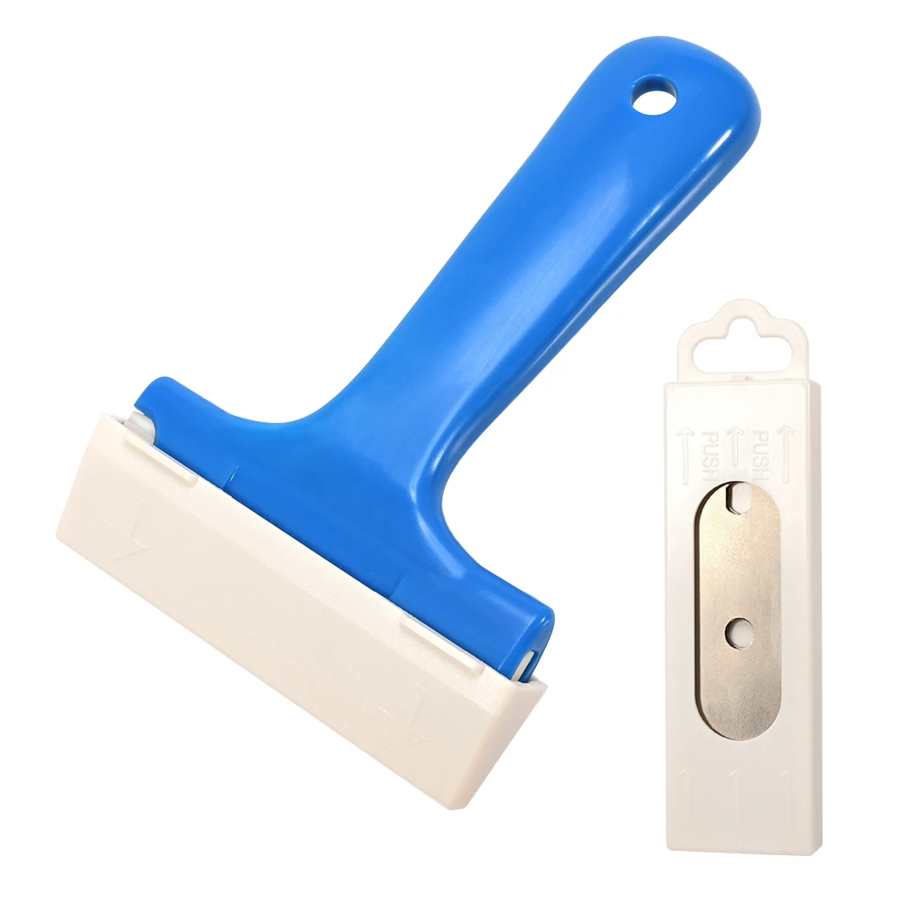 EHDIS Long Handle Scraper Blades Floor Tile Adhesive Removal Ceramic Cleaning Shovel Glass Wall Clean Stickers Stripping Tool