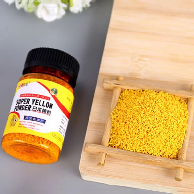 Aquarium Fish Instant Yellow Powder For Ornamental Fish Prevent For Injured