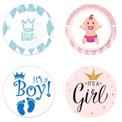 Piękne Baby Shower dekoracje świąteczne naklejki płeć ujawnić strona prezent etykiety naklejki DIY rzemiosło dzieci prezent urodziny/Baby Shower