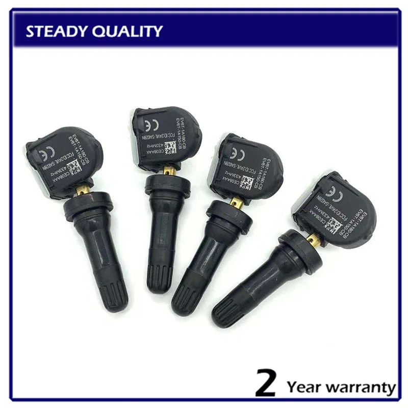 4pcs Tire Pressure Sensors TPMS For Ford B-Max C-Max Mondeo Kuga Grand C-Max Focus Fiesta 433MHz EV6T-1A180-CB EV6T-1A150-CB