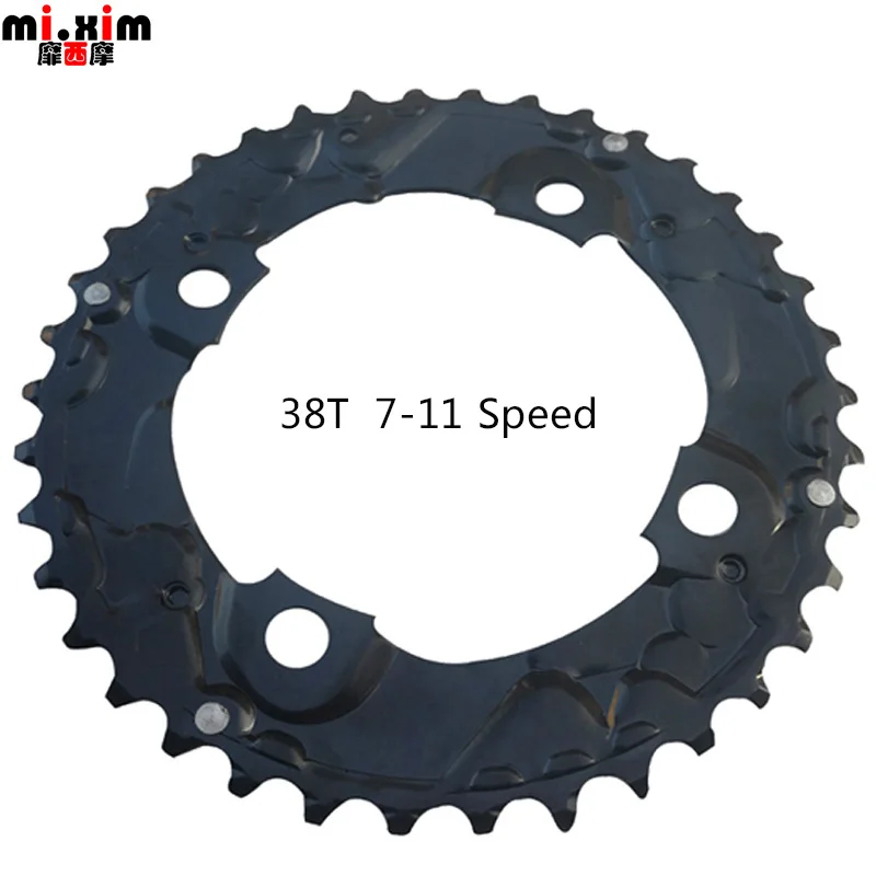 mi.Xim 24T 38T Bike Disc Crankset Bicycle Repair Parts Chain wheel Teeth Plate Double Disc BCD64mm For 7-11Speed