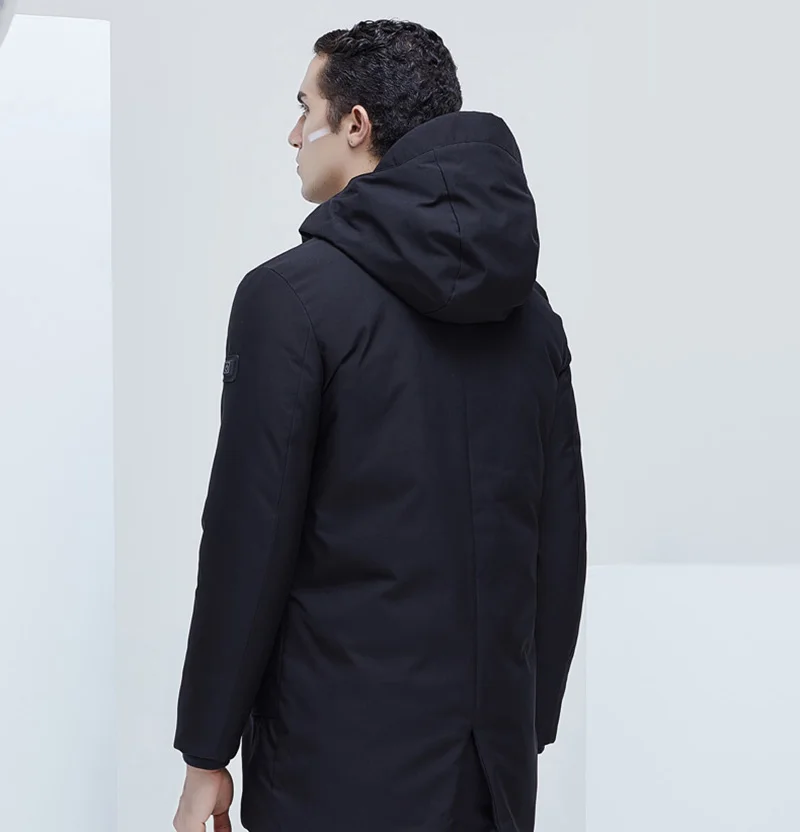 Youpin Supield Smart Heating Down Jacket USB Infrared Electric Heating Goose Down Coat Hoodied Parka Thermal Winter Warm Jacket