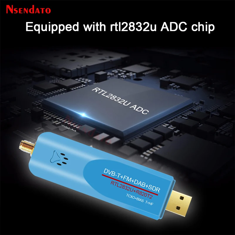 Digital USB 2,0 RTL SDR Smart DVB-T TV Stick SDR + DVB-T + DAB + FM RTL2832U R860 500KHz-1,7 GHz SDR TV sintonizador receptor con antena