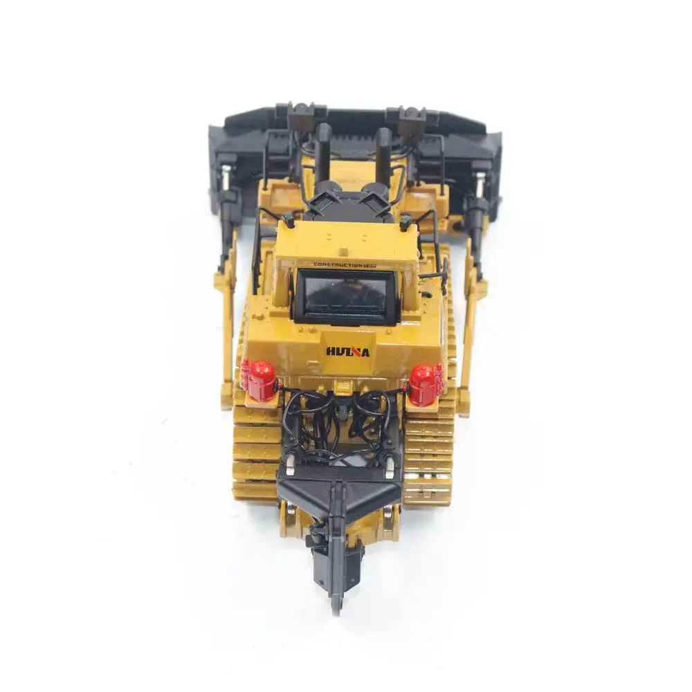 Full-Gelegeerde Zware Bulldozer 1:50 Tweerichtingsvorkheftrucks Ornamenten Statisch Model Voor Speelgoedtechniek