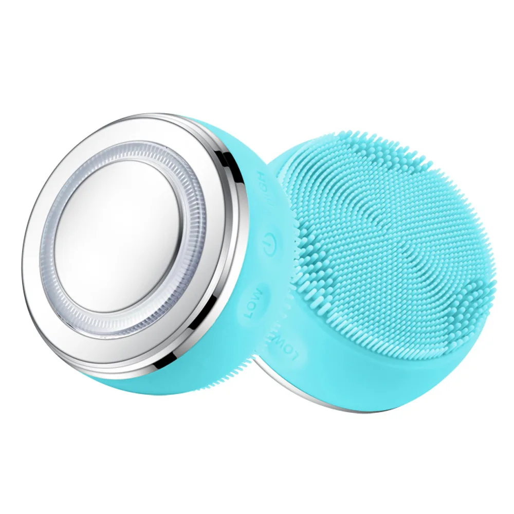 

EMS Photon 2 In 1 Rejuvenate Skin Beauty Device Rechargeable Waterproof Facial Brush Sonic Silicone Massager Equipment