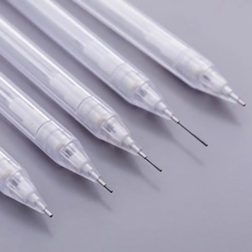 Plastic Transparent Mechanical Pencil Adorable 0.5mm 0.7mm Refill Lead Automatic Pencil Black Colorful Refills School Stationery