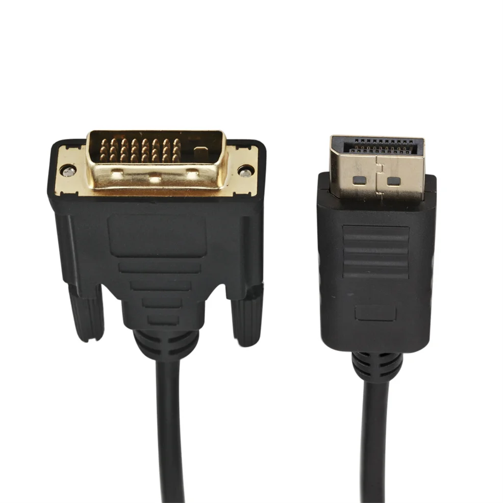 LccKaa DP Displayport a DVI cable 1,8 M DP a DVI cable Adaptador convertidor Displayport in to DVI out para HP Dell Asus