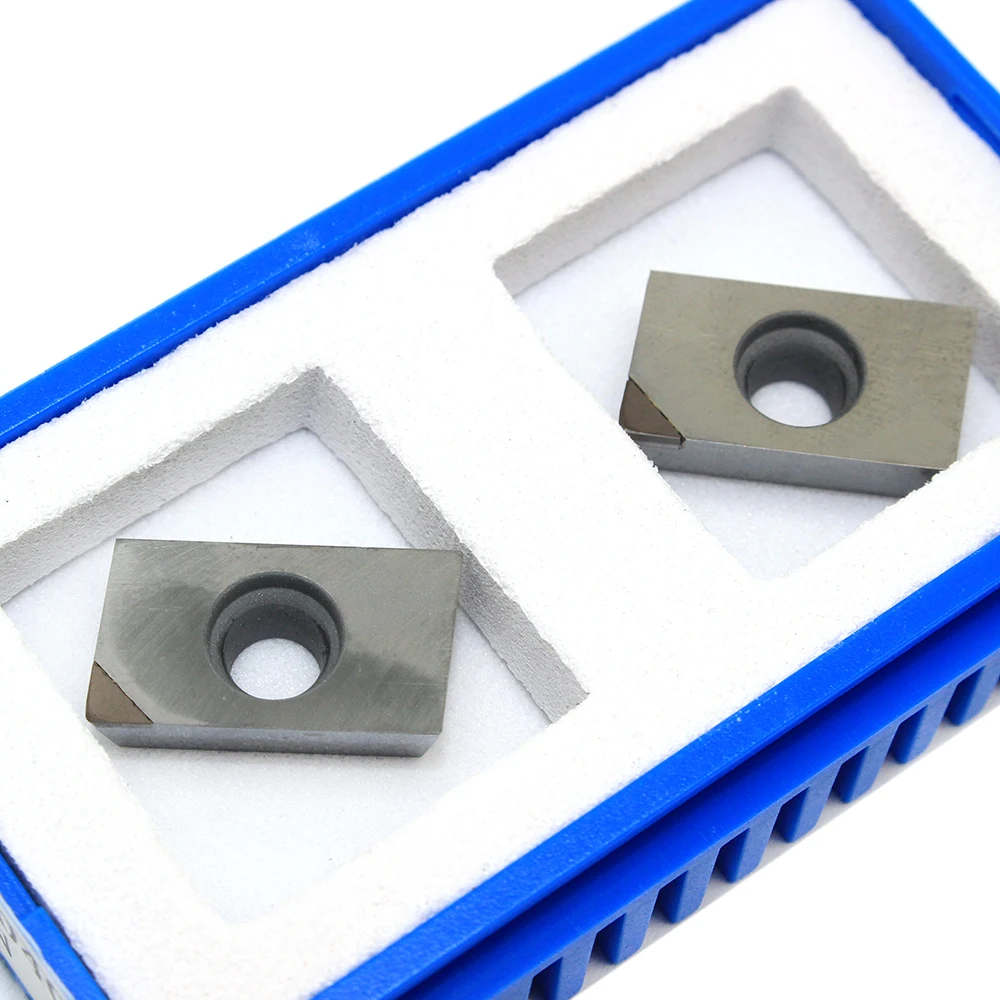 2 قطعة APKT1604 PCD CBN الماس إدراج الطحن تحول أداة APKT 1604 طحن إدراج CNC مخرطة القاطع أدوات تحول إدراج