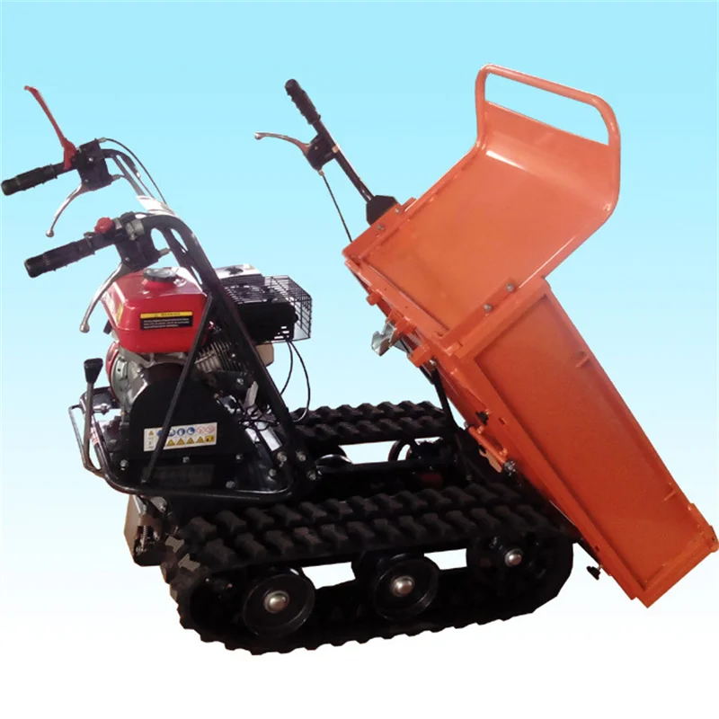 SYNBON Mini ติดตาม Crawler รถเทรลเลอร์ขนย้ายก่อสร้างเครื่อง SY300B Mini รถบรรทุก Dumper