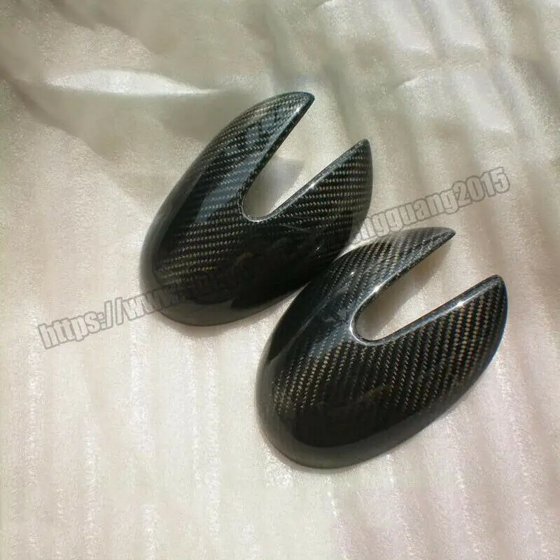 2PCS Real Carbon Fiber Put-on Mirror Covers for 2003-2006 2004 Smart Fortwo 450