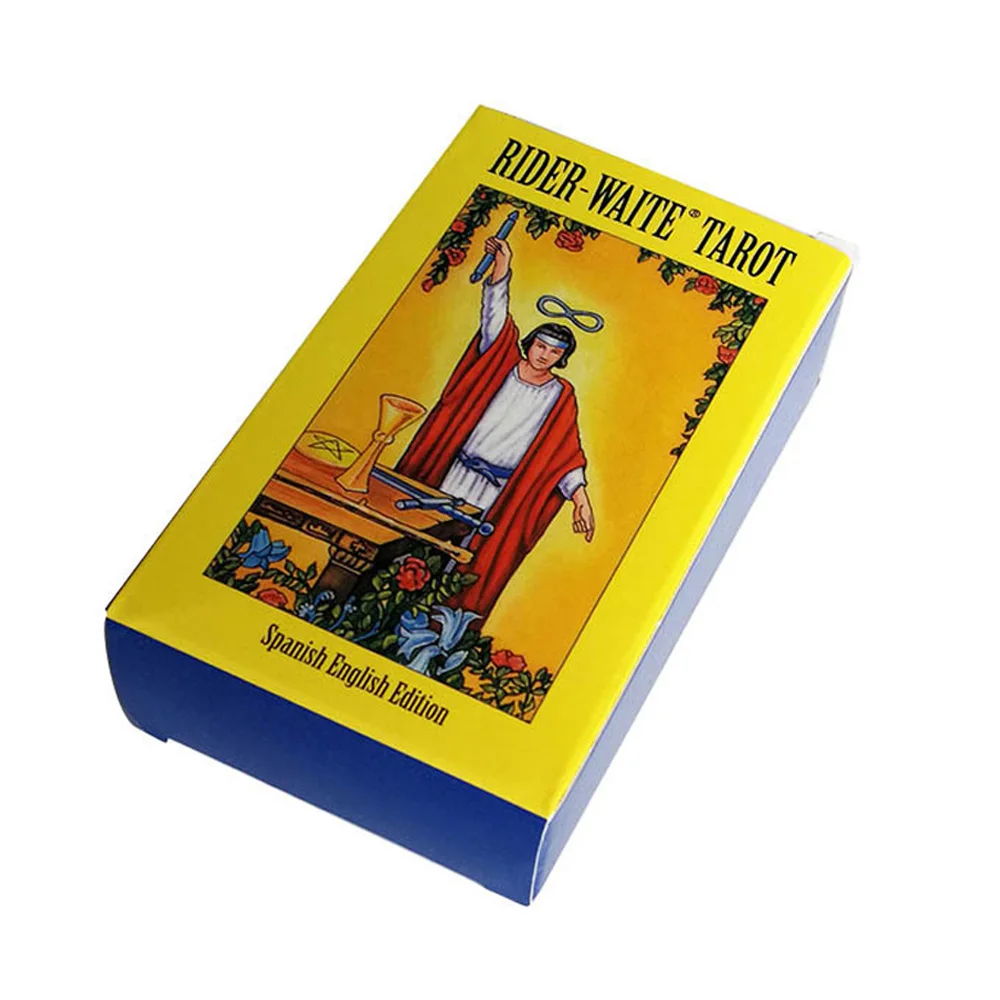 New Spanish English Version Rider Wait Tarot Deck Divination Fate Playing Cards Board Game