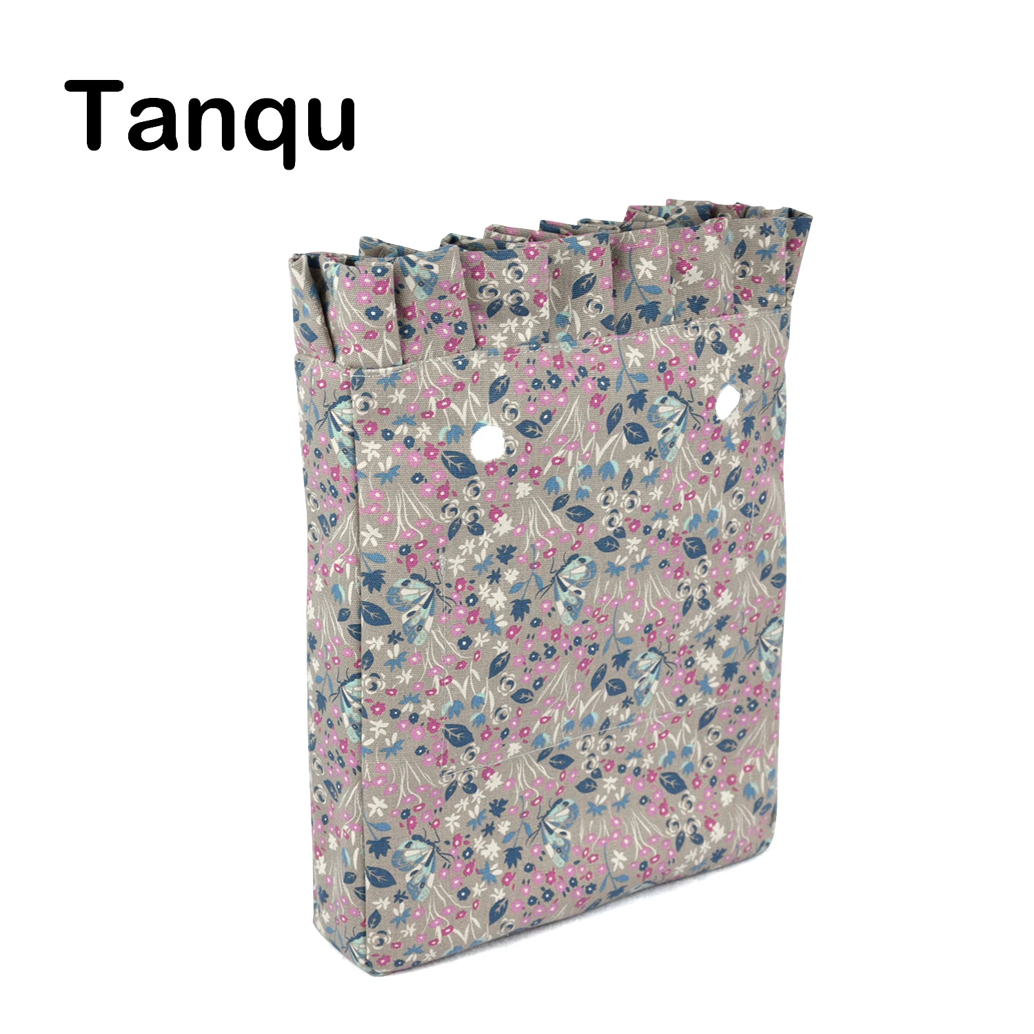 TANQU Tela Colorful Frill Pleat Insert Lining Canvas Inner Pocket for O CHIC OCHIC Canvas Waterproof Inner Pocket for Obag