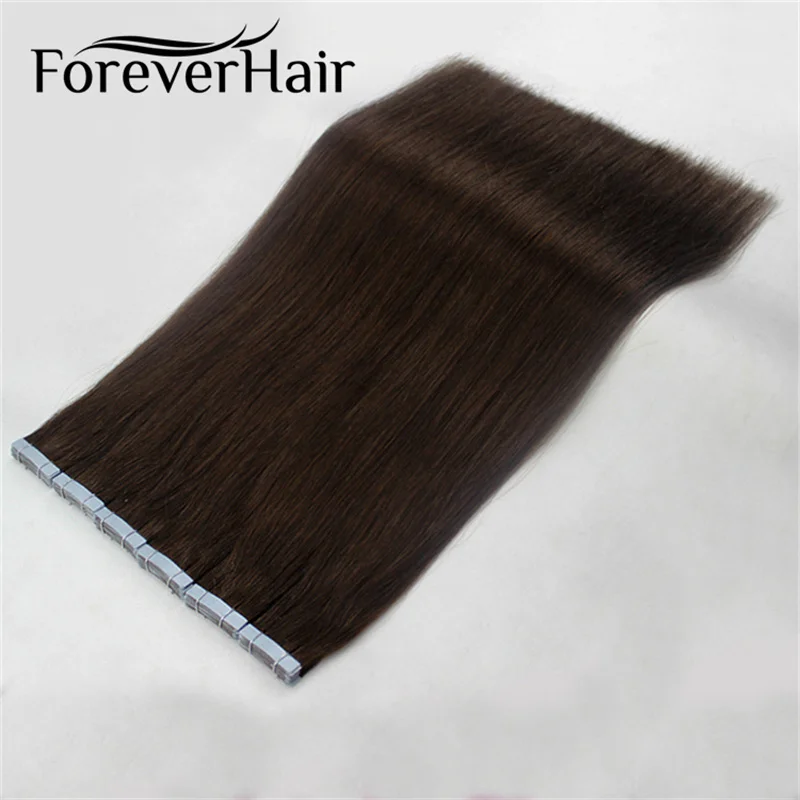 FOREVER HAIR Skin Weft Adhesives Remy Tape In Hair Extensions Double Side 20