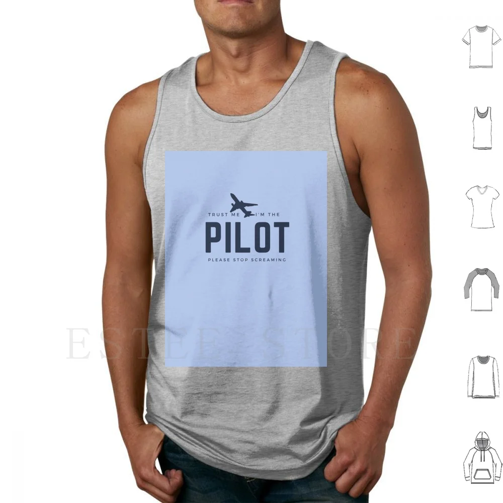 Trust Me I'm The Pilot. Light Blue. Funny Gift For A Pilot , Co-Pilots , Aviators , Captains , An Airman , Airwomen , Wingmen ,