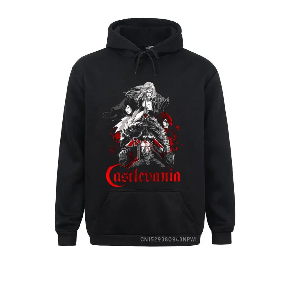 Novelty Castlevania Hoodie Men Costume Sweatshirt Vampires Horror Hunter 70s 80s Video Game Anime Long Sleeve Pullover EU Size