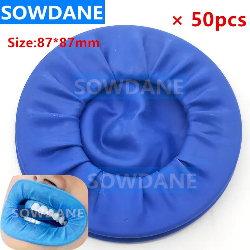 

50pcs Disposable Dental Rubber Dam Cheek Retractor Natural Rubber Barrier Oral Care Teeth Whitening Materials