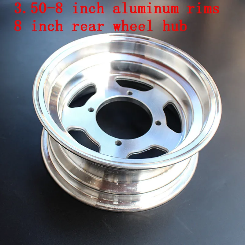 3.50-8\'\' rear rims for Monkey Bike Small  Motorcycle Wheel Modified 8 Inch Electroplated hub Adaptable 130/50-8 tire tyre