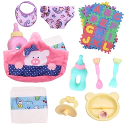 Sac à langer au beurre pour bébé avec accessoires d'alimentation, ensemble pour Reborn Baby Butter, 14 