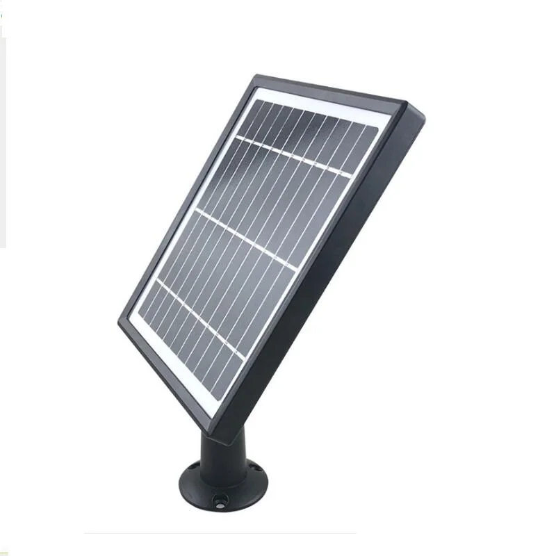 Cargador de Panel Solar de 5W y 5,5 V con Cable de 3M para cámara de seguridad exterior, batería recargable, cargador de células solares monocristalinas