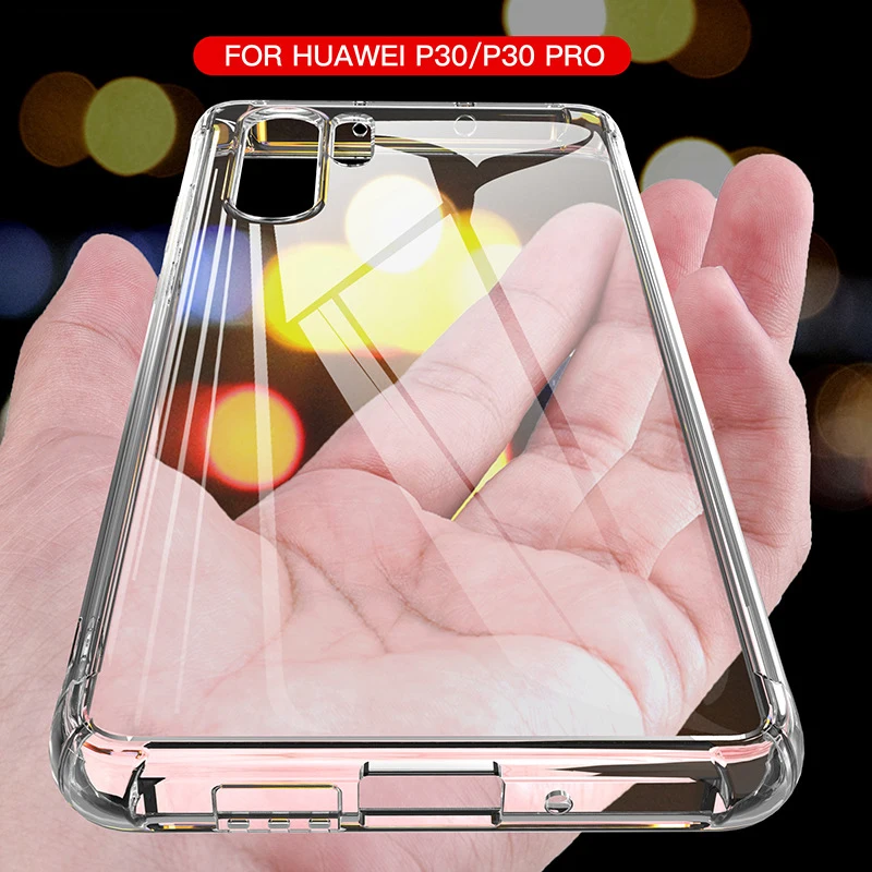 Shockproof Silicone Transparent Case for Huawei Honor 10X 9X P30 Lite 10i 20i 8X 9C 20 20s 8s 8a 8c 7s P Smart Z 2021 Soft Cover