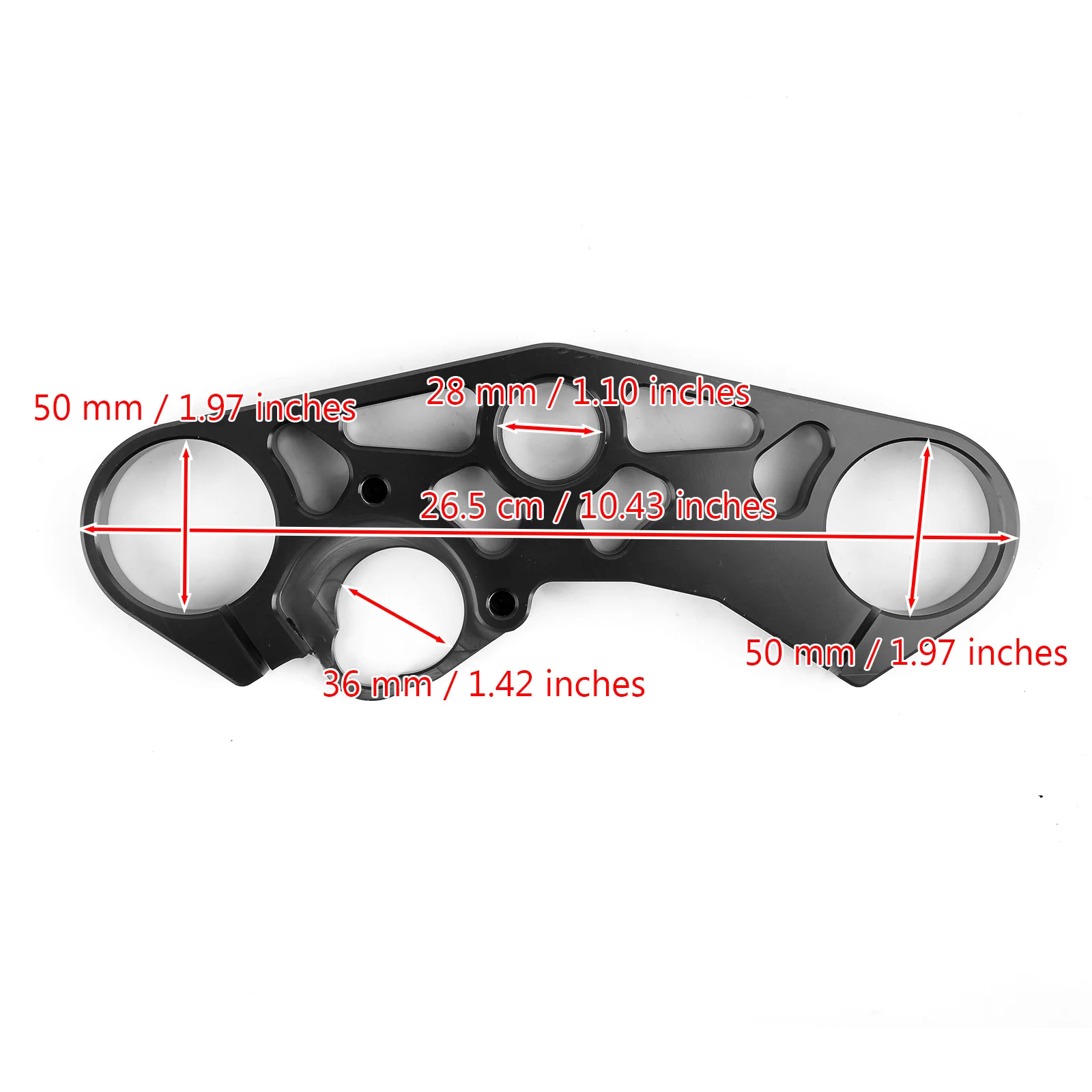 Areyourshop for SUZUKI GSXR 600 750 2006-2010 1000 2017-2018 낮추기 트리플 트리 프런트 어퍼 탑 클램프 오토바이 액세서리
