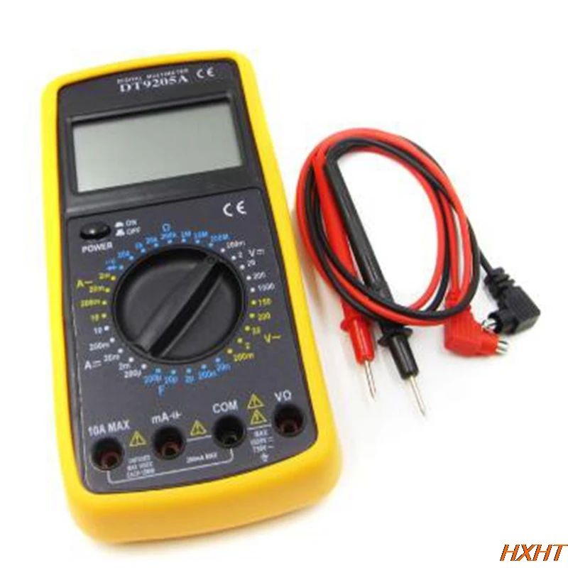 Digital Multimeter DT9205a Electric Handheld Multimeter Voltmeter Ammeter AC DC OHM Volt Tester Test Current Multimeter