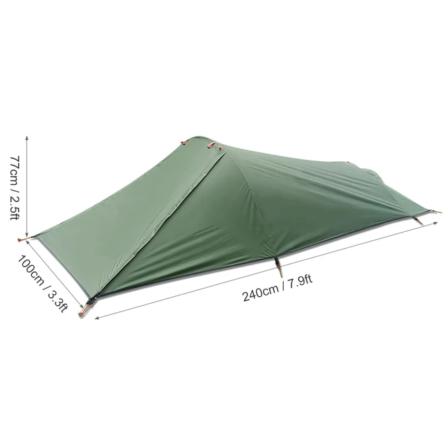 1 Person Ultralight Camping Tent Outdoor Tents Waterproof Summer Beach Tent For Camping Biking Hiking Mountaineering Fishing AliExpress