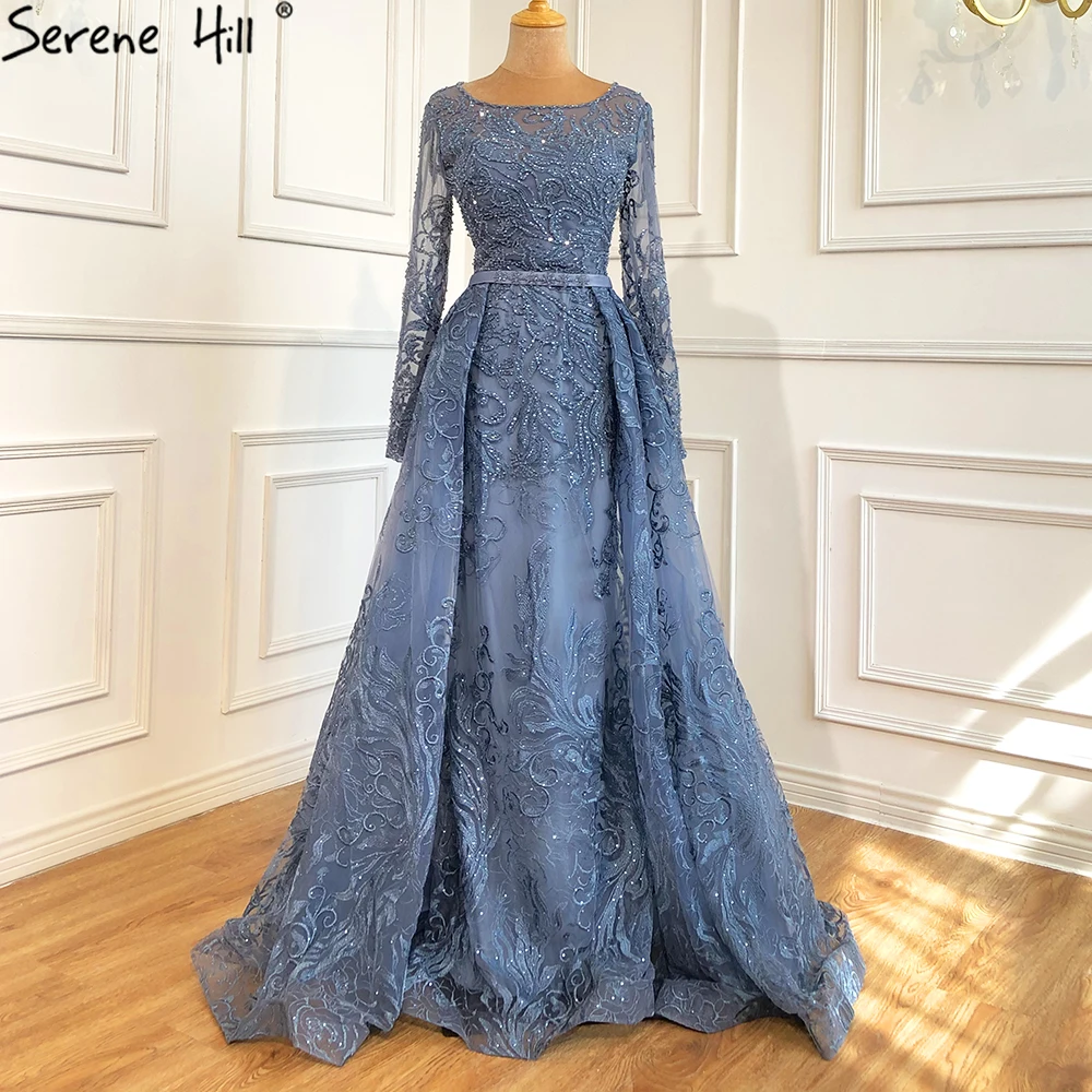 evening dresses sri lanka Luxury Elegant Evening Gown Dress with Long Sheer Sleeves – FineLook main image 0