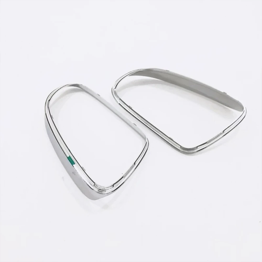 Car Side Door Rear view Turning Mirror Eyebrow Cover Trims For Hyundai Kona Encino 2017-2023 Accessories  Chrome Carbon 2pcs