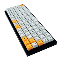 ID75 QMK Hotswap Kit 75 Key Layout Anodized Aluminums Ortholinear Case Plate Type C PCB Mechanical Keyboard Idobao75