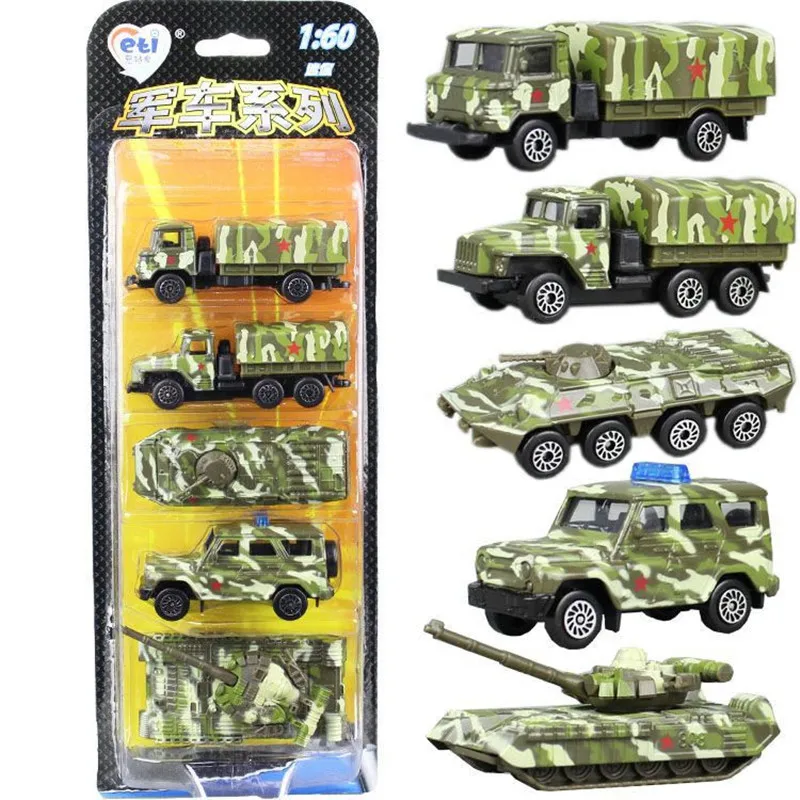 Hot-selling alloy military truck model,1:64 rescue truck 5 piece set,construction truck dump truck toy,free shipping