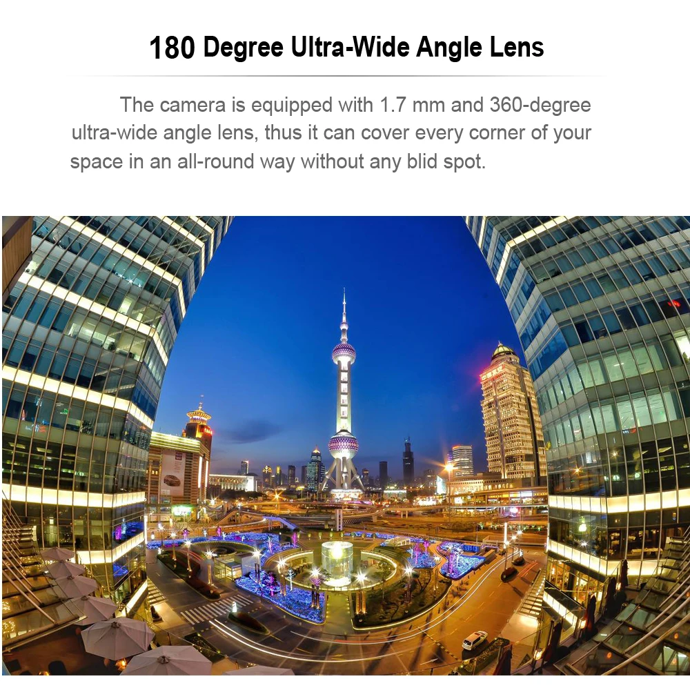 5MP واي فاي كاميرا صغيرة Ip 1080P HD 1.7 مللي متر عدسة عين السمكة بانوراما كام أمن الوطن اللاسلكية الصوت كاميرا دقيقة المراقبة بالفيديو，كاميرات مراقبة,كامرات مراقبة