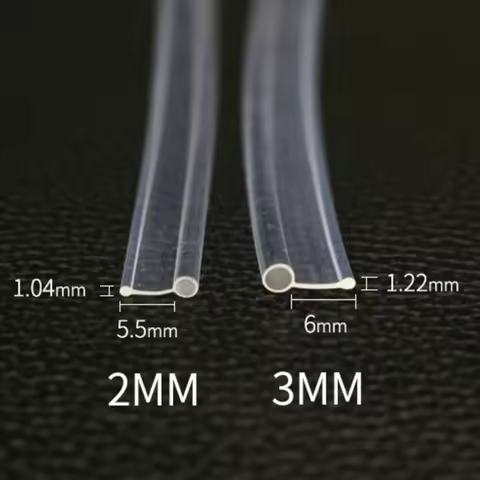 5mX Skirt Side Glow 2mm 3mm diameter Plastic PMMA Fiber Optic Cable For Car Decorative Lighting