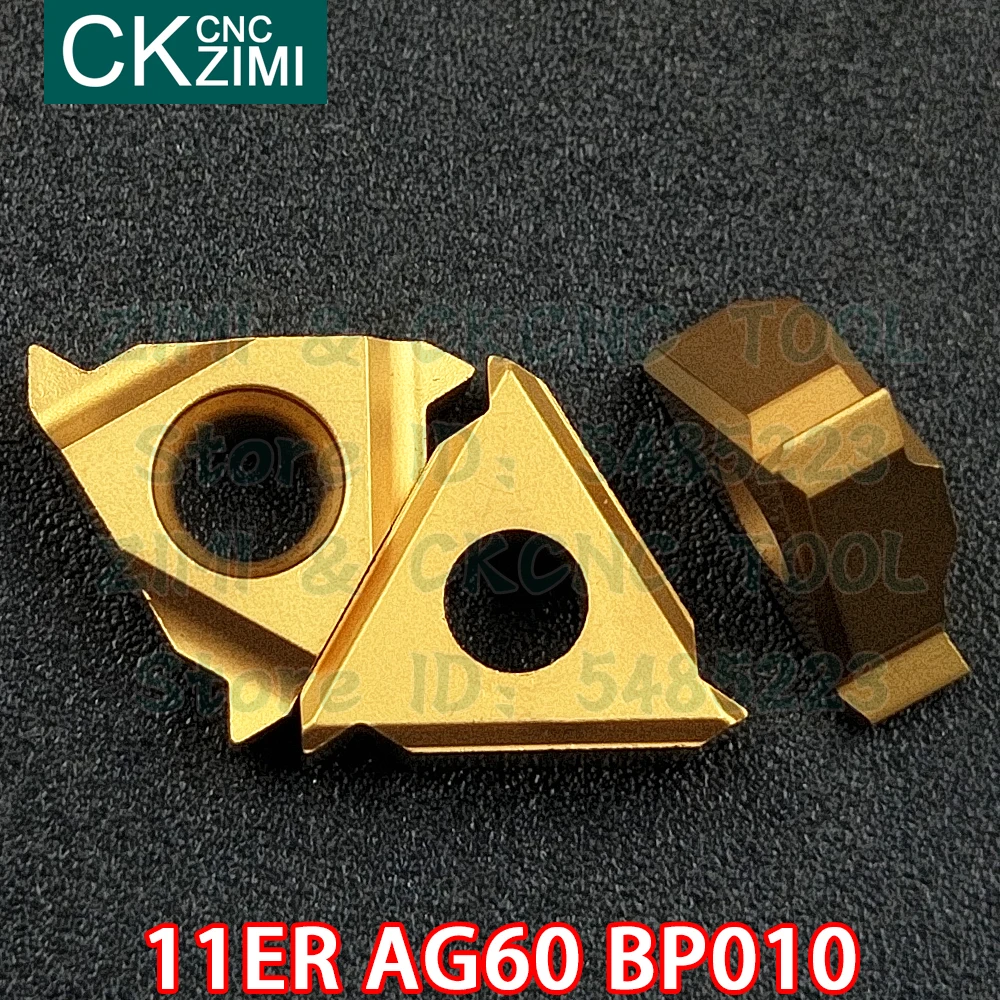 11ER AG60 BP010 카바이드 인서트 외부 스레드 인서트 도구 스레딩 도구 CNC 금속 선반 강철용 절삭 공구