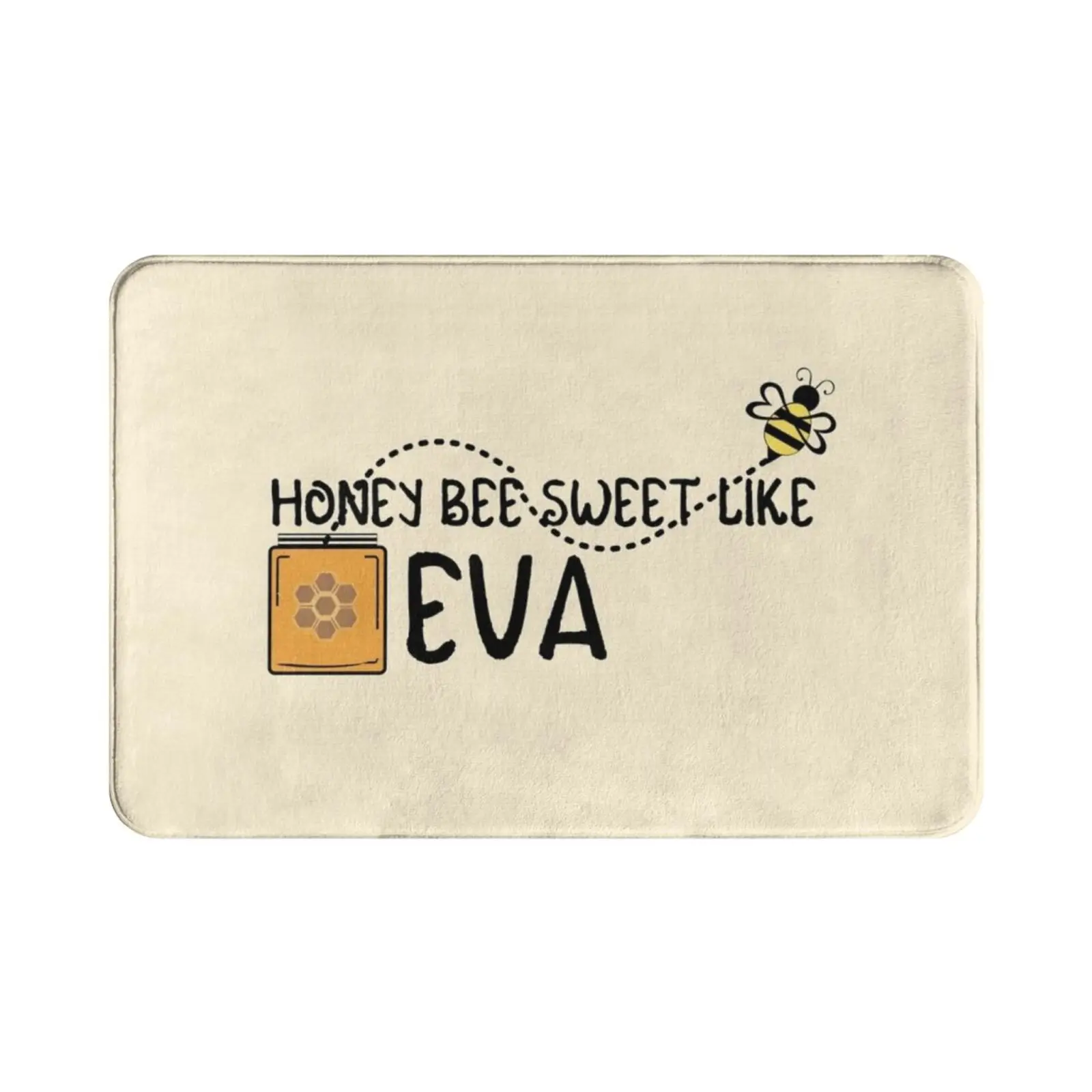 Honey Bee Sweet Like Eva Carpet Mat Rug Cushion Soft Eva Name Honey Bee Bumble Queen Personalized Sweet Cute Honeycomb