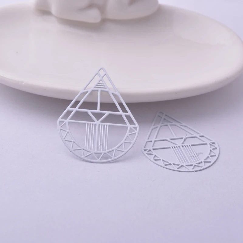 30 Stück AB6209 27*35mm Dreieck-Anhänger Geometrie-Anhänger DIY Schmuckherstellung – Detail 9